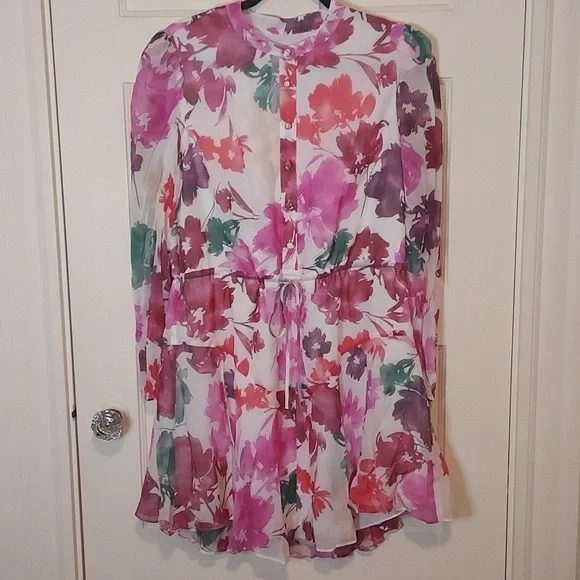 Milly Reina Watercolor Dress
